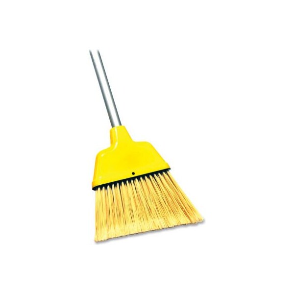 Sp Richards Genuine Joe 9" Wide Angle Broom w/ 47" Steel Handle, Yellow - GJO58562 GJO58562 - main
